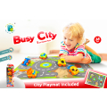 Kiddy Go! Autíčka sada 5ks s podložkou Město
