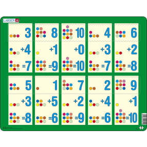 Puzzle Sčítání do 10  I.10 dílků