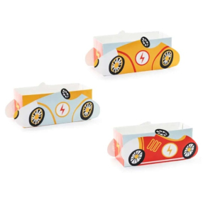 Krabičky na občerstvení a popcorn Cars 7,5 x 7,5 x 17 cm 3 k