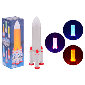 Lampička Raketa led měnící barvy