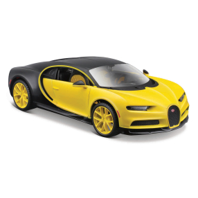 Bugatti Chiron, žlutá/černá, 1:24