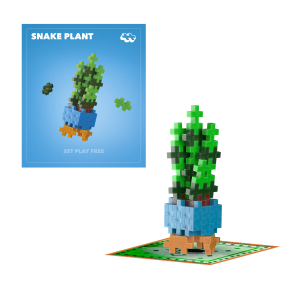 Plus-Plus Kytky Snake Plant