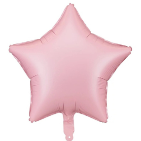 Balónek fóliový Hvězda matná růžová 48 cm