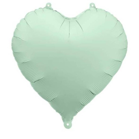 Balónek fóliový Srdce světle zelené 45 cm