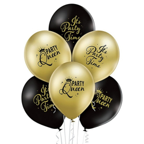 Balónky latexové Party Queen 30 cm 6 ks