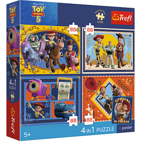 Dětské Puzzle Premium Kids Disney Toy Story 4x88 dílkůPuzzle 4x88 dílků 