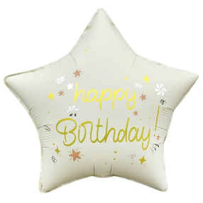 Balónek foliový HB matně bílý 44 cm
