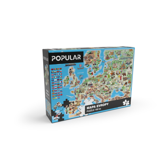 Puzzle - Mapa Evropy 160 ks                    