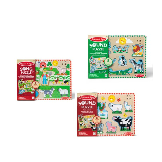 Melissa &amp; Doug puzzle se zvukovými efekty                    