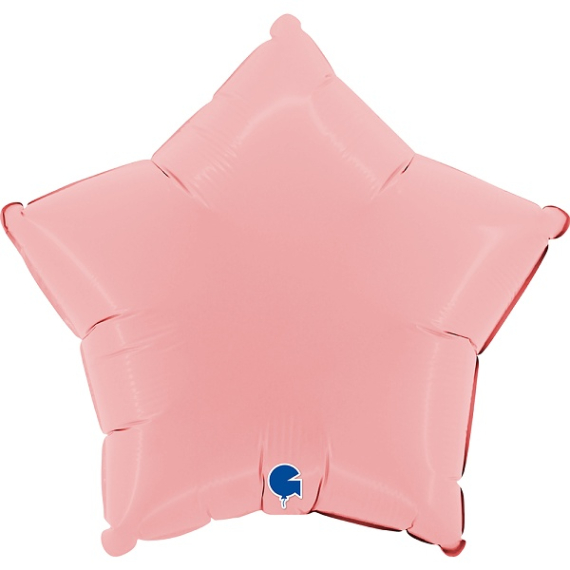 Balónek foliový Hvězda matně růžová 46 cm                    
