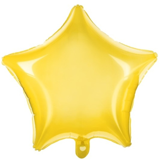 Balónek foliový hvězda žlutá 48cm 1ks                    