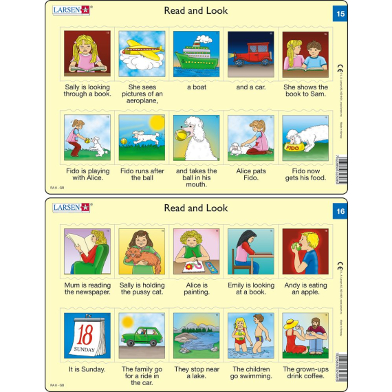 Puzzle Angličtina - krátký text RA8 10 dílků                    