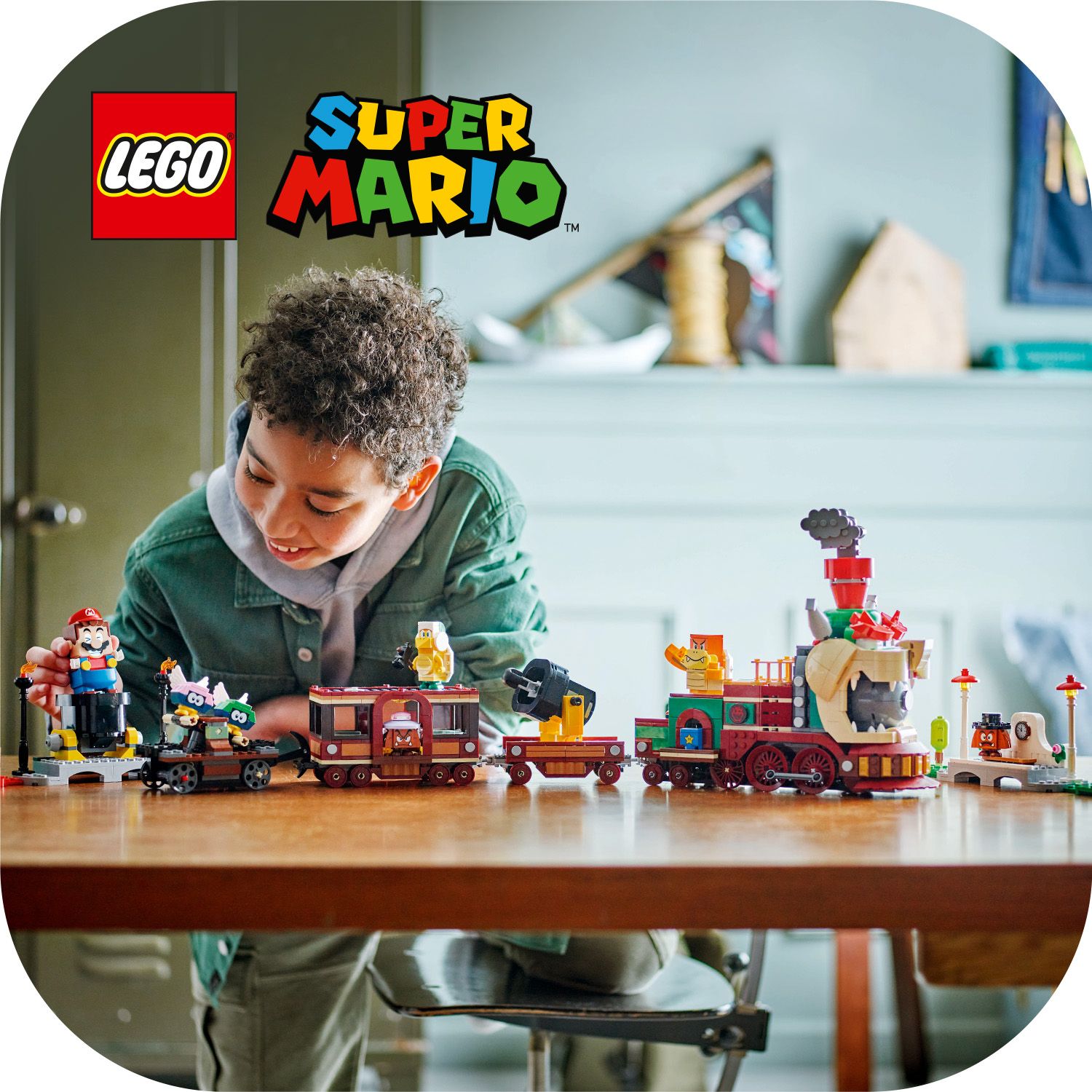 Hračka s&nbsp;Bowserovým vláčkem pro děti